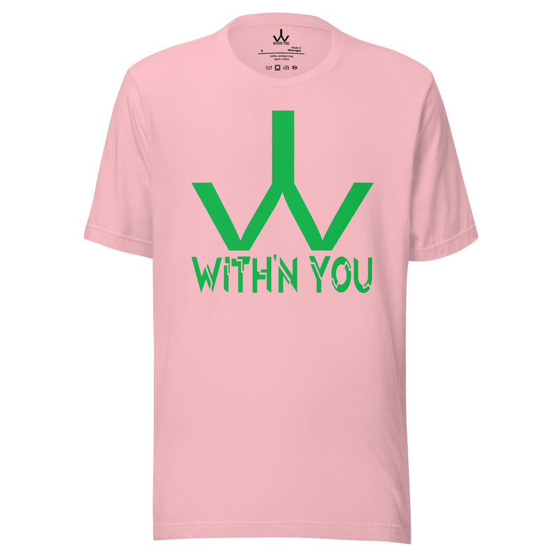 WITH'N YOU LOGO - GREEN - Unisex t-shirt