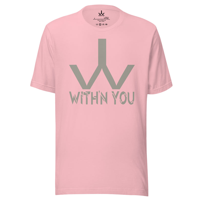 WITH'N YOU LOGO - GRAY - Unisex t-shirt