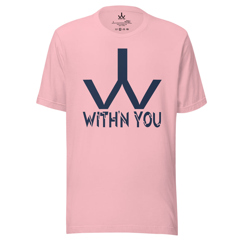 WITH'N YOU LOGO - NAVY - Unisex t-shirt