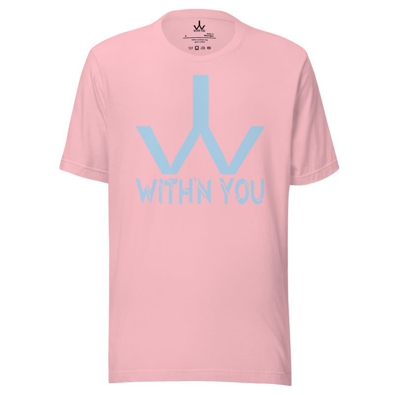 WITH'N YOU LOGO - CAROLINA BLUE - Unisex t-shirt