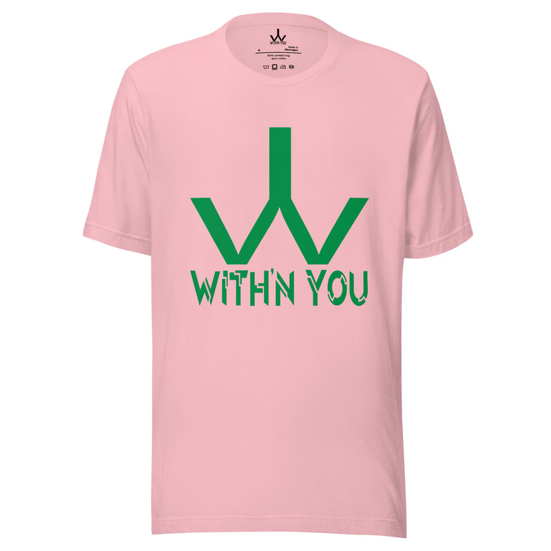 WITH'N YOU LOGO - Original Green - Unisex t-shirt