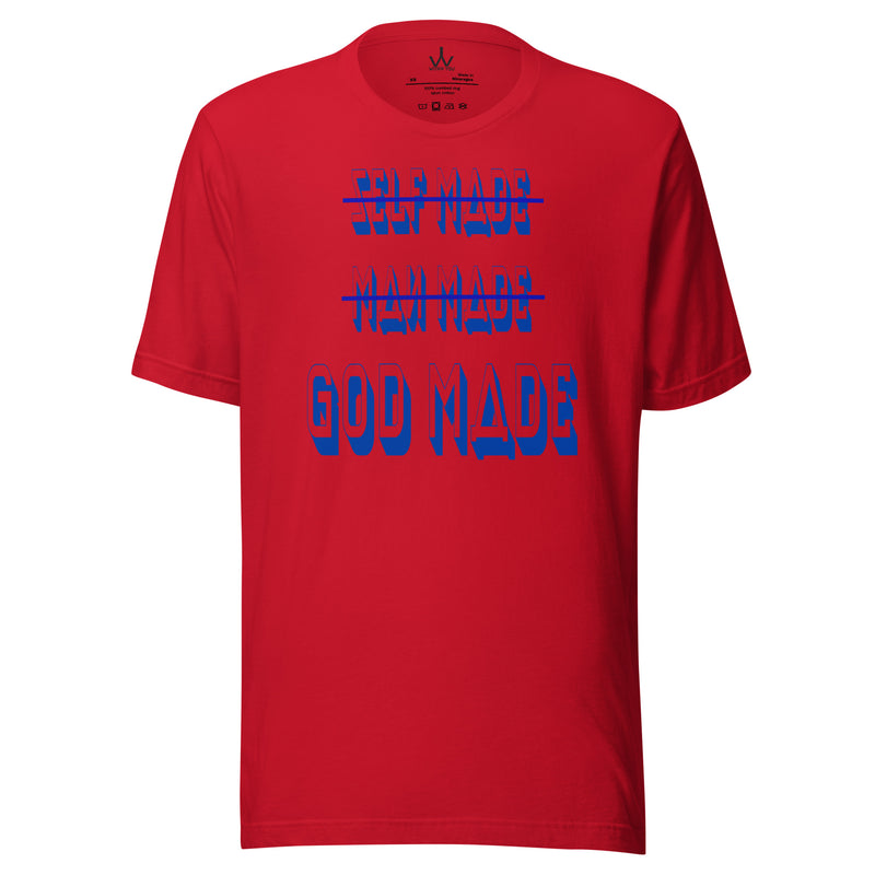 GOD MADE - BLUE - Unisex t-shirt