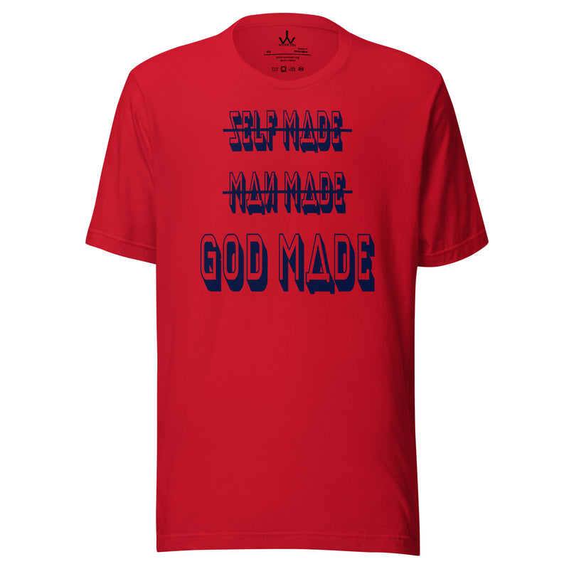 "GOD MADE" - NAVY - Unisex t-shirt