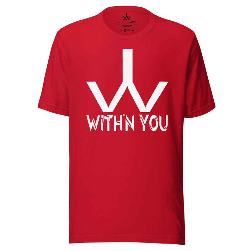 WITH'N YOU LOGO - WHITE - Unisex t-shirt