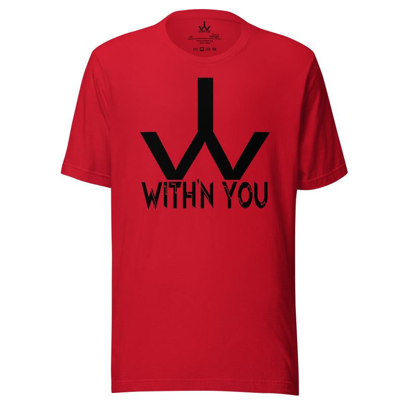 WITH'N YOU LOGO - BLACK - Unisex t-shirt