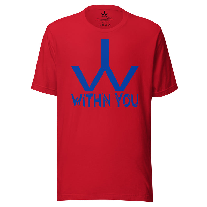 WITH'N YOU LOGO - BLUE - Unisex t-shirt