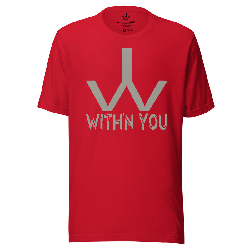 WITH'N YOU LOGO - GRAY - Unisex t-shirt