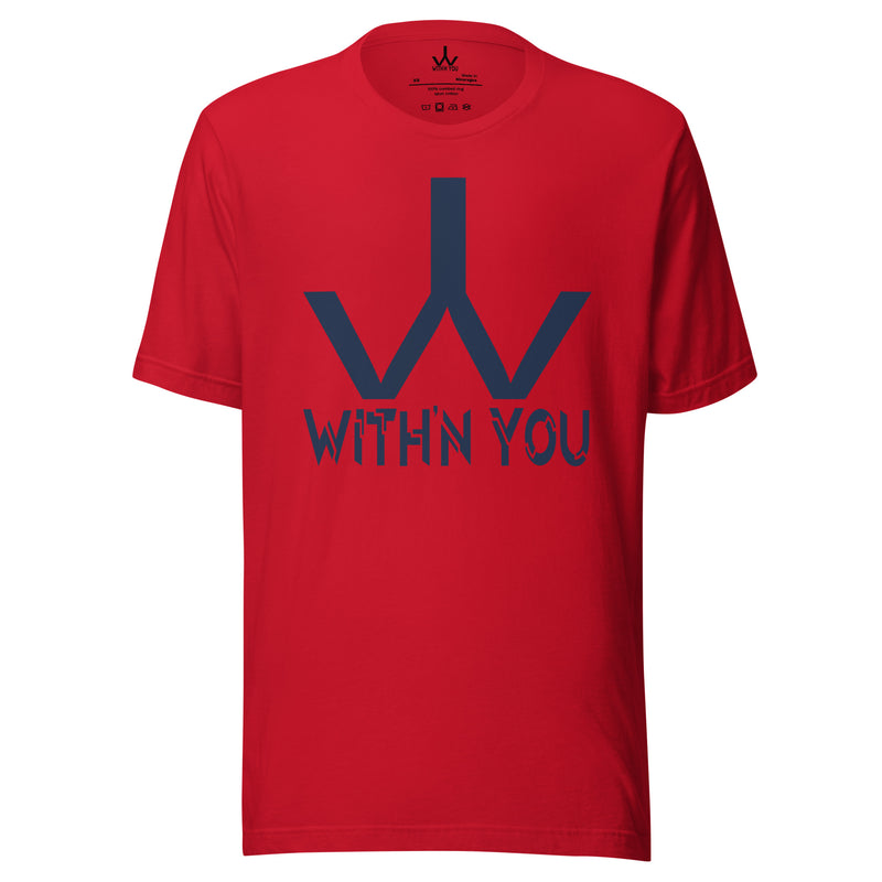 WITH'N YOU LOGO - NAVY - Unisex t-shirt