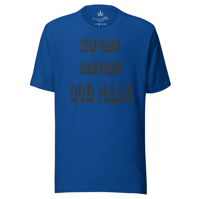 GOD MADE - BLACK - Unisex t-shirt