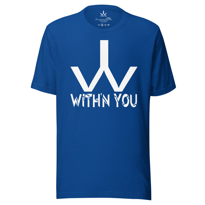 WITH'N YOU LOGO - WHITE - Unisex t-shirt