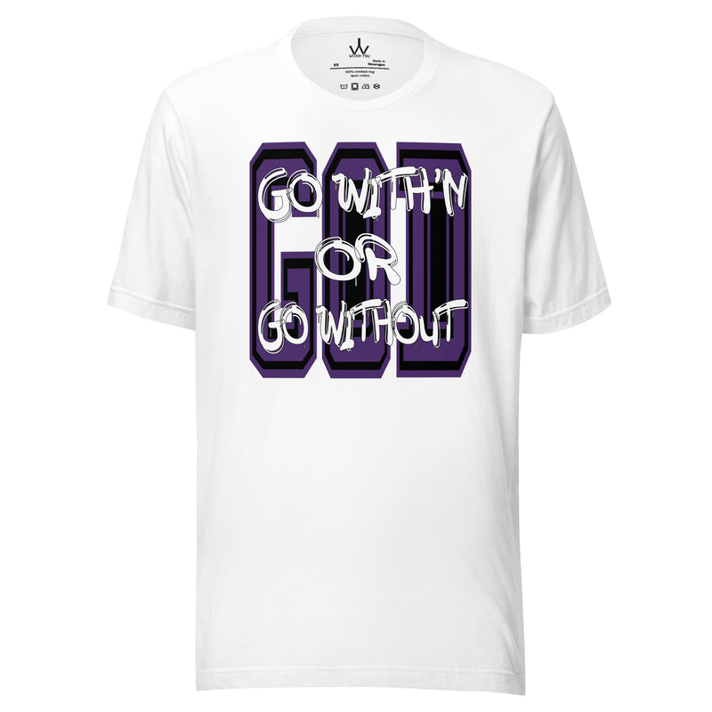 GO WITH'N - PURPLE - Unisex t-shirt