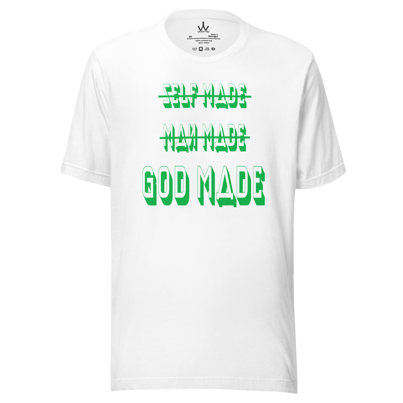 GOD MADE - GREEN - Unisex t-shirt