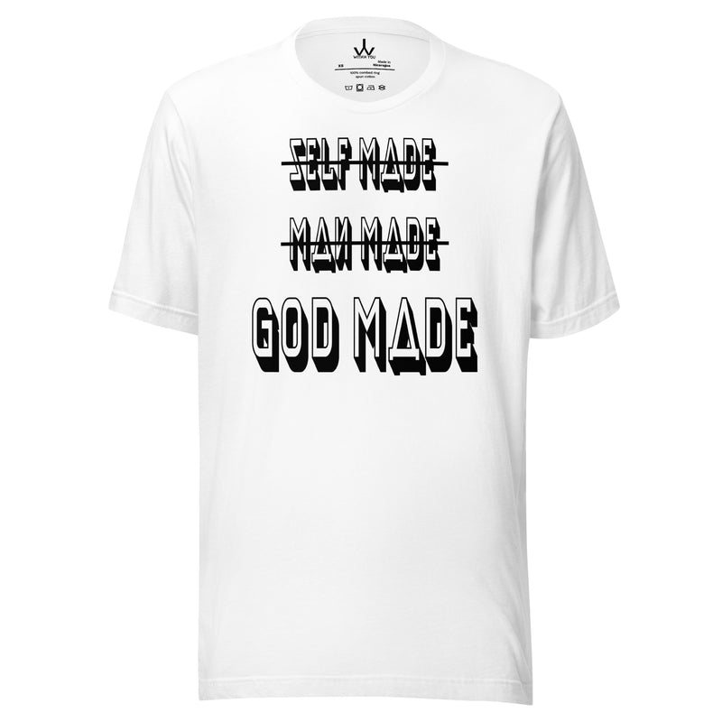 GOD MADE - BLACK - Unisex t-shirt