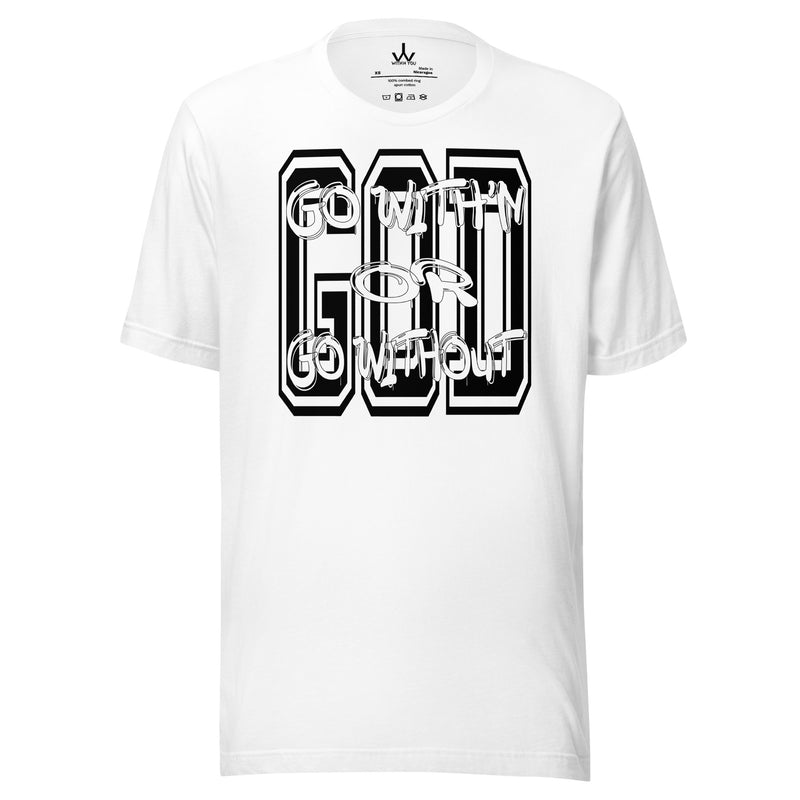 "GO WITH'N" - BLACK - Unisex t-shirt