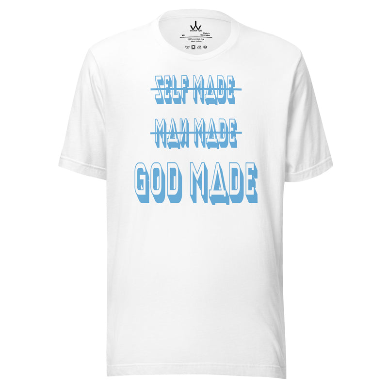 GOD MADE - CAROLINA BLUE - Unisex t-shirt