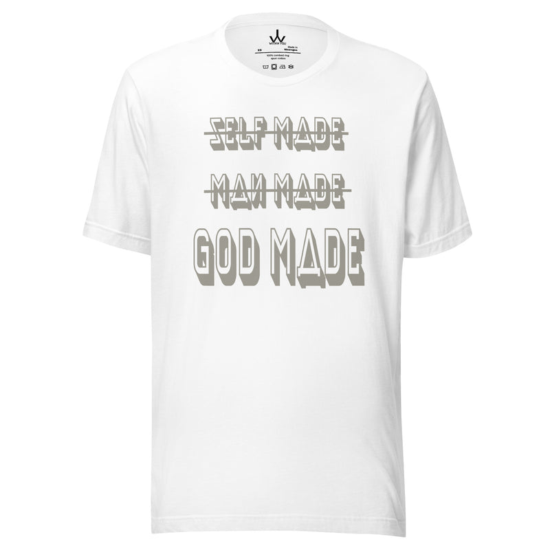 GOD MADE - GRAY - Unisex t-shirt