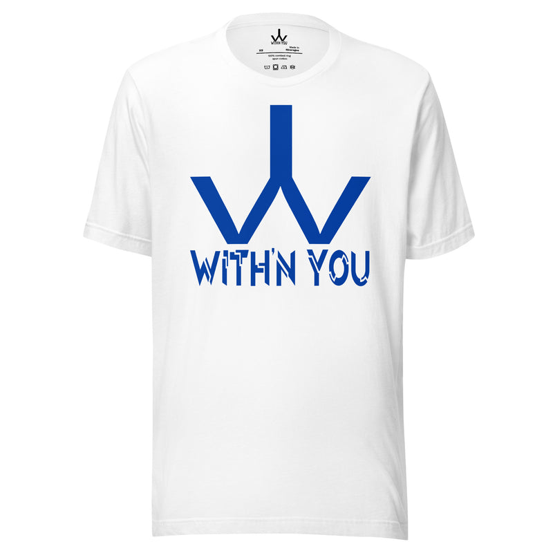 WITH'N YOU LOGO - BLUE - Unisex t-shirt