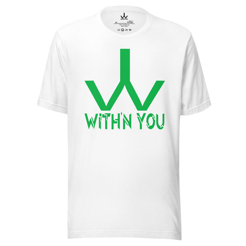 WITH'N YOU LOGO - GREEN - Unisex t-shirt