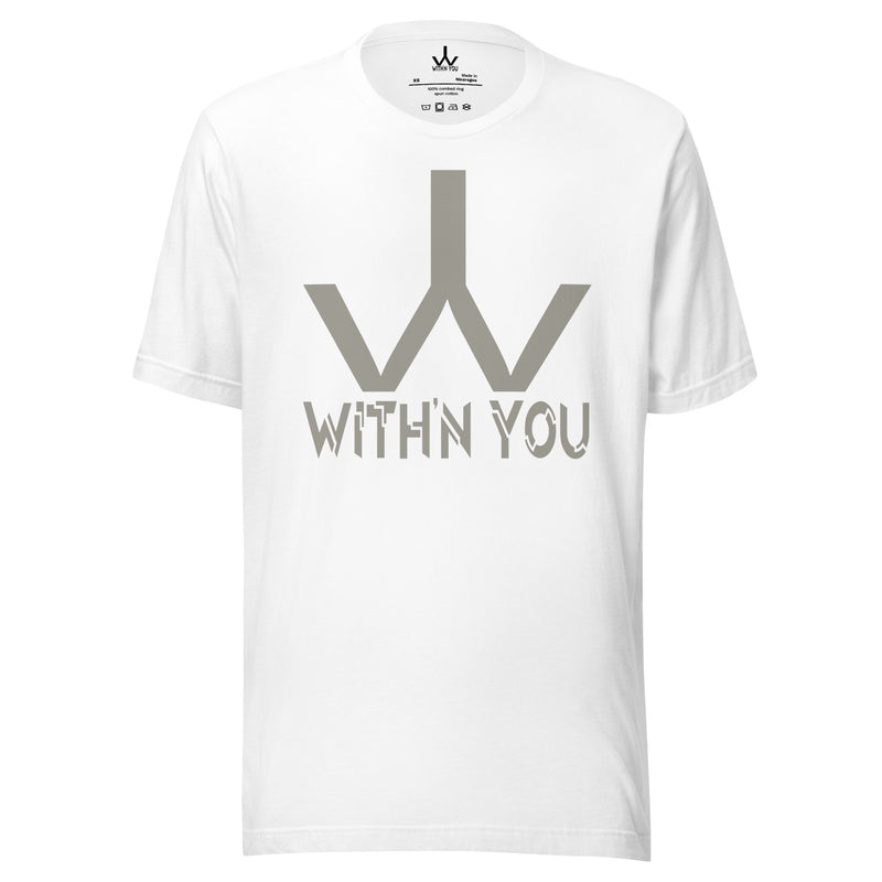 WITH'N YOU LOGO - GRAY - Unisex t-shirt