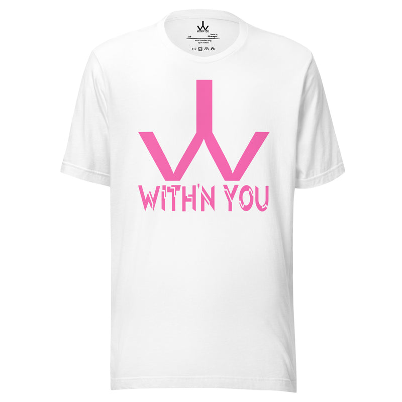 WITH'N YOU LOGO - PINK - Unisex t-shirt