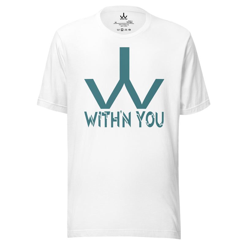 WITH'N YOU LOGO - TEAL - Unisex t-shirt