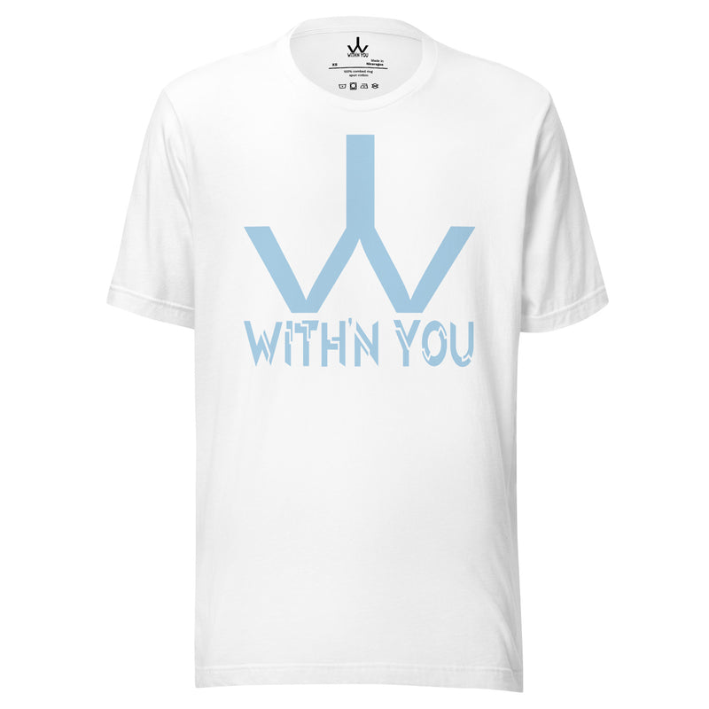 WITH'N YOU LOGO - CAROLINA BLUE - Unisex t-shirt