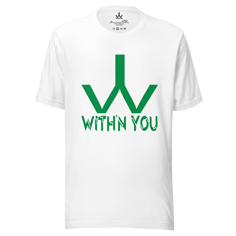 WITH'N YOU LOGO - Original Green - Unisex t-shirt