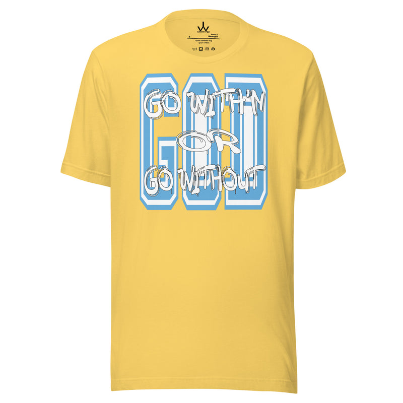 GO WITH'N - CAROLINA BLUE & WHITE - Unisex t-shirt