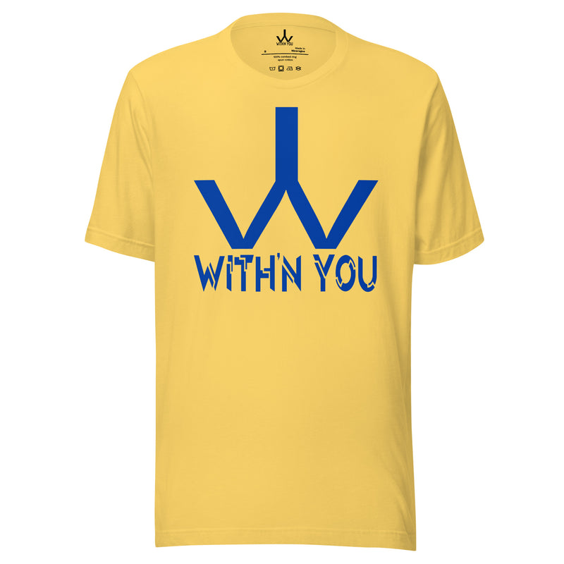 WITH'N YOU LOGO - BLUE - Unisex t-shirt