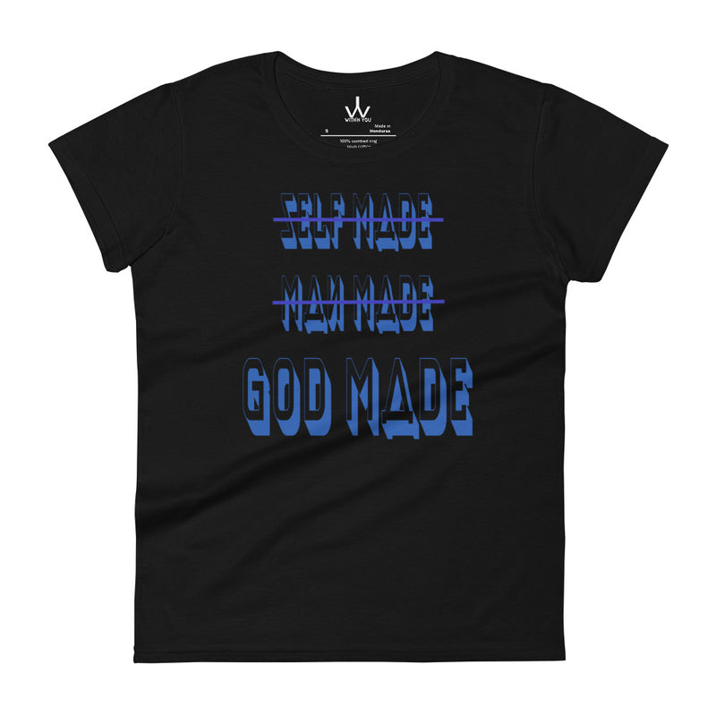 GOD MADE - Blue - Women's short sleeve t-shirt