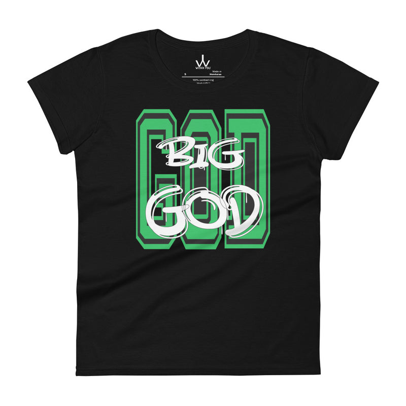 BIG GOD - Green - Women's short sleeve t-shirt