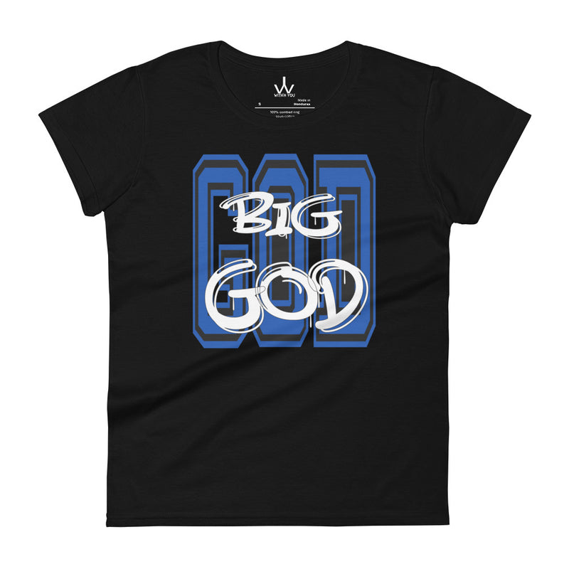 BIG GOD - Blue - Women's short sleeve t-shirt