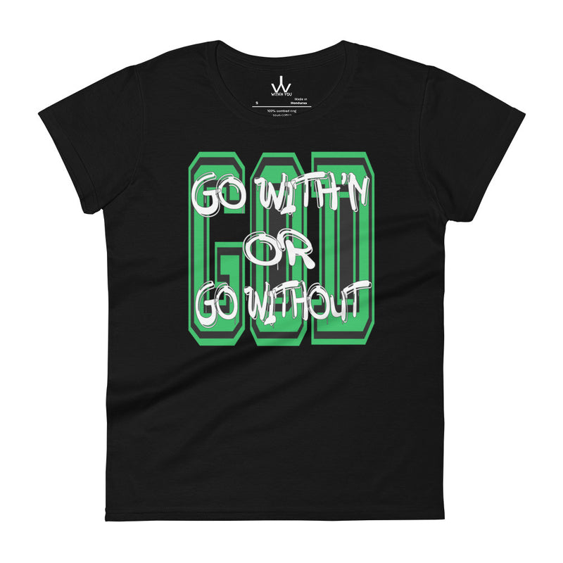 GO WITH'N - Green - Women's short sleeve t-shirt