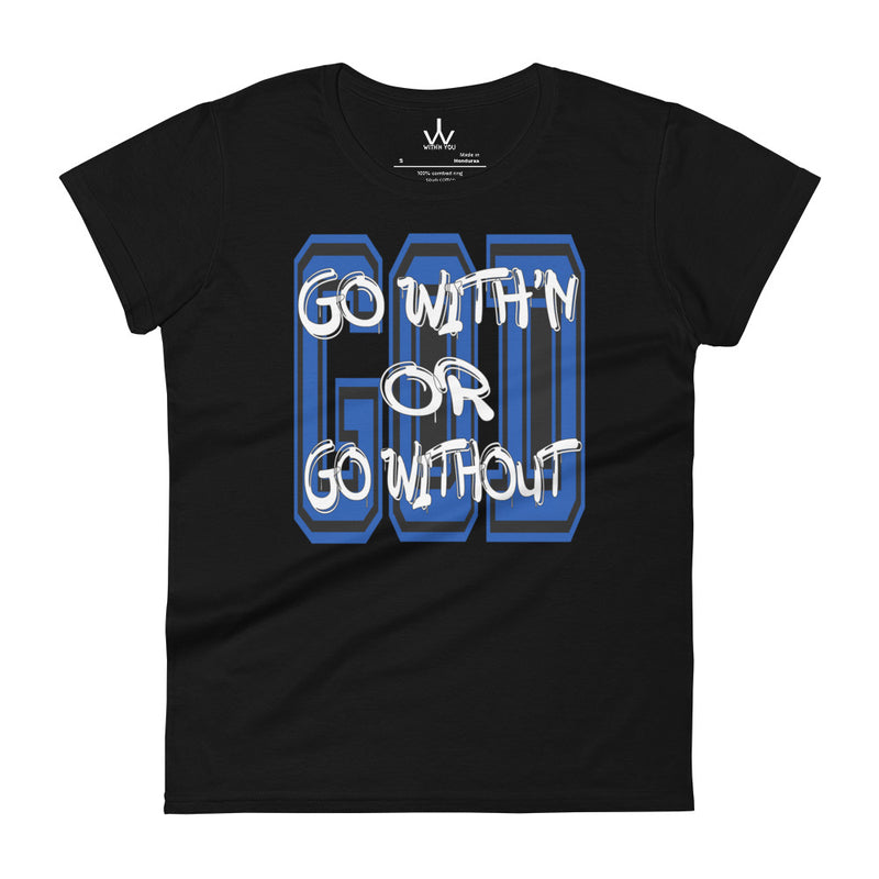 GO WITH'N - Blue - Women's short sleeve t-shirt