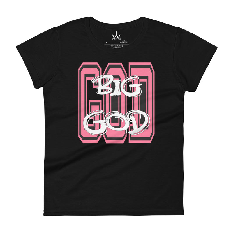 BIG GOD - Pink - Women's short sleeve t-shirt