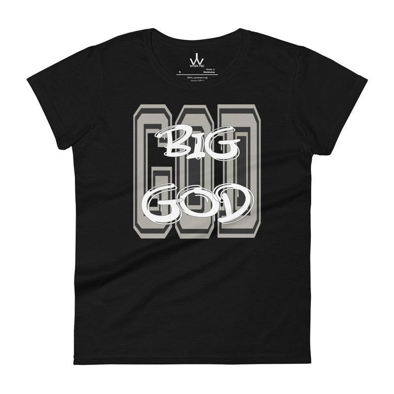 BIG GOD - GRAY - Women's short sleeve t-shirt