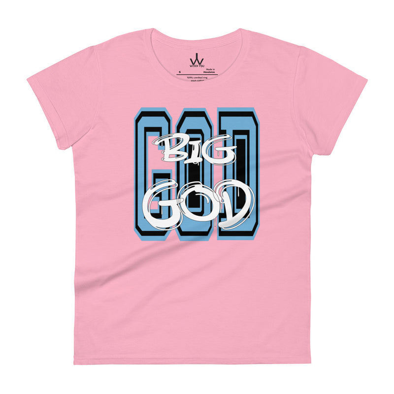 BIG GOD - Carolina Blue - Women's short sleeve t-shirt