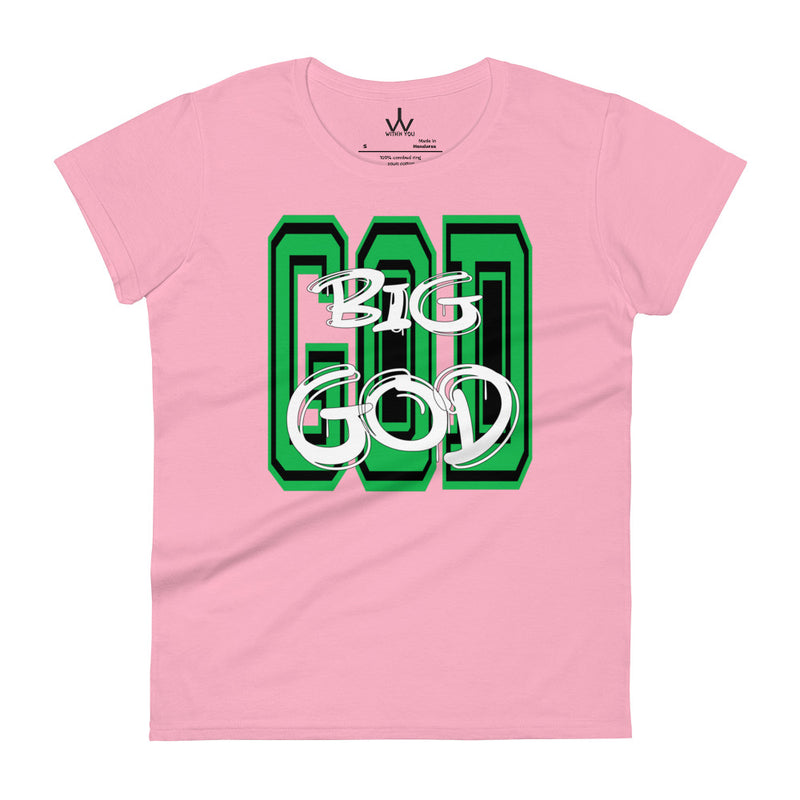 BIG GOD - Green - Women's short sleeve t-shirt