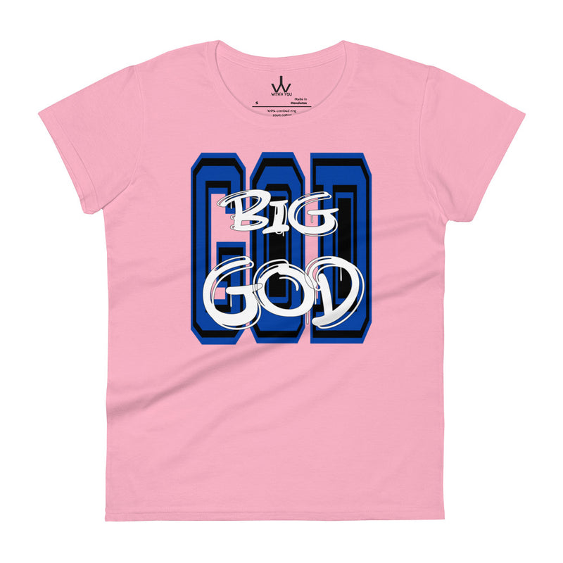 BIG GOD - Blue - Women's short sleeve t-shirt