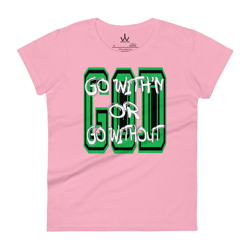 GO WITH'N - Green - Women's short sleeve t-shirt