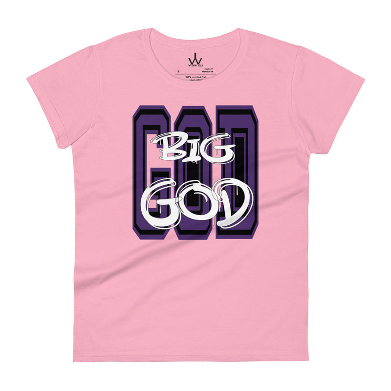 BIG GOD - Purple - Women's short sleeve t-shirt