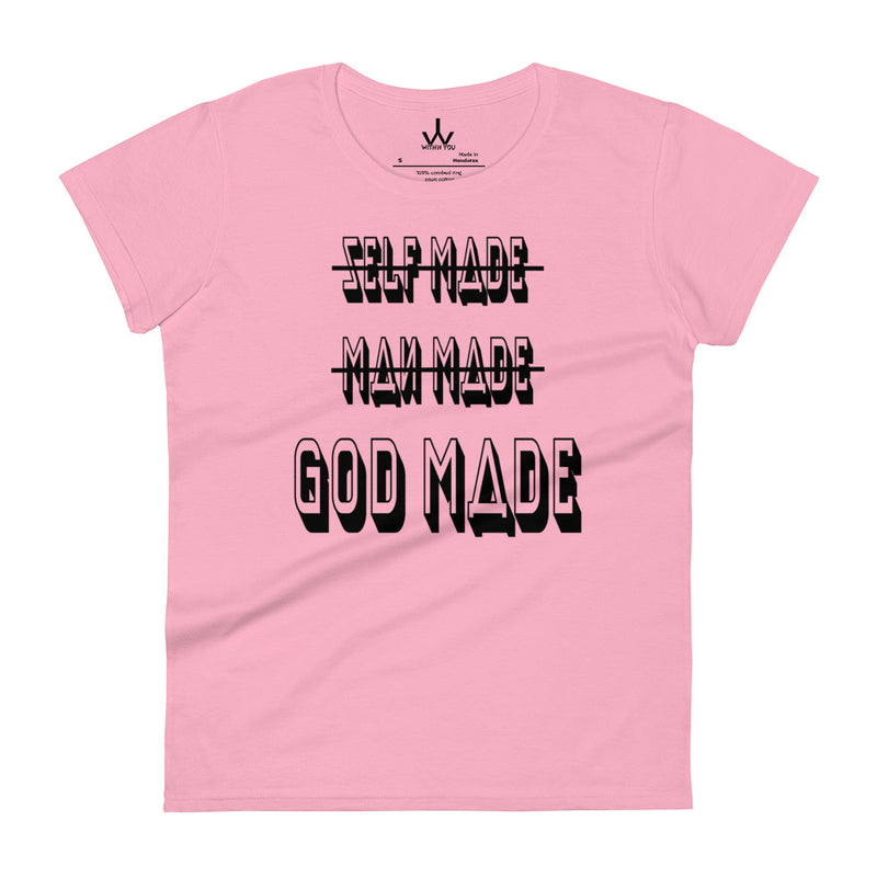 GOD MADE - Black - Women's short sleeve t-shirt