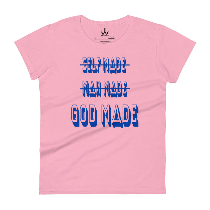 GOD MADE - Blue - Women's short sleeve t-shirt