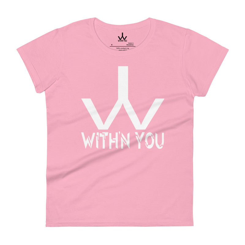 WITH'N YOU LOGO - WHITE - Women's short sleeve t-shirt