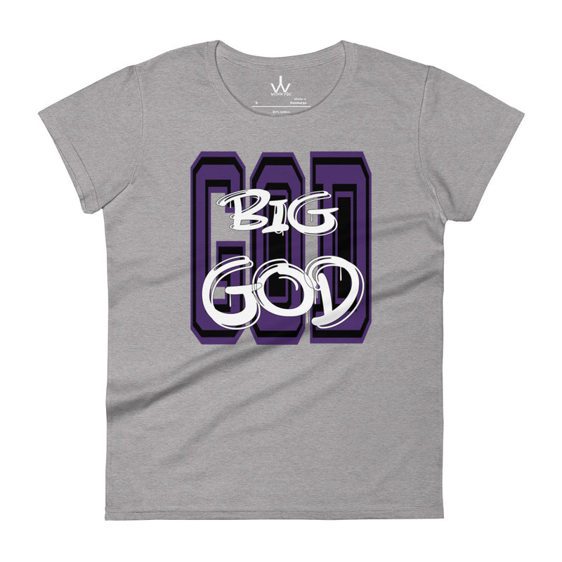 BIG GOD - Purple - Women's short sleeve t-shirt