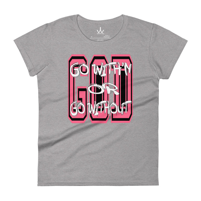 GO WITH'N - Pink - Women's short sleeve t-shirt