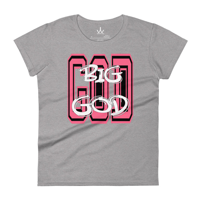 BIG GOD - Pink - Women's short sleeve t-shirt