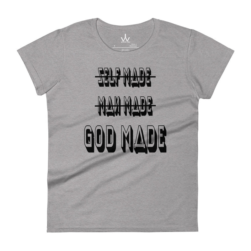 GOD MADE - Black - Women's short sleeve t-shirt