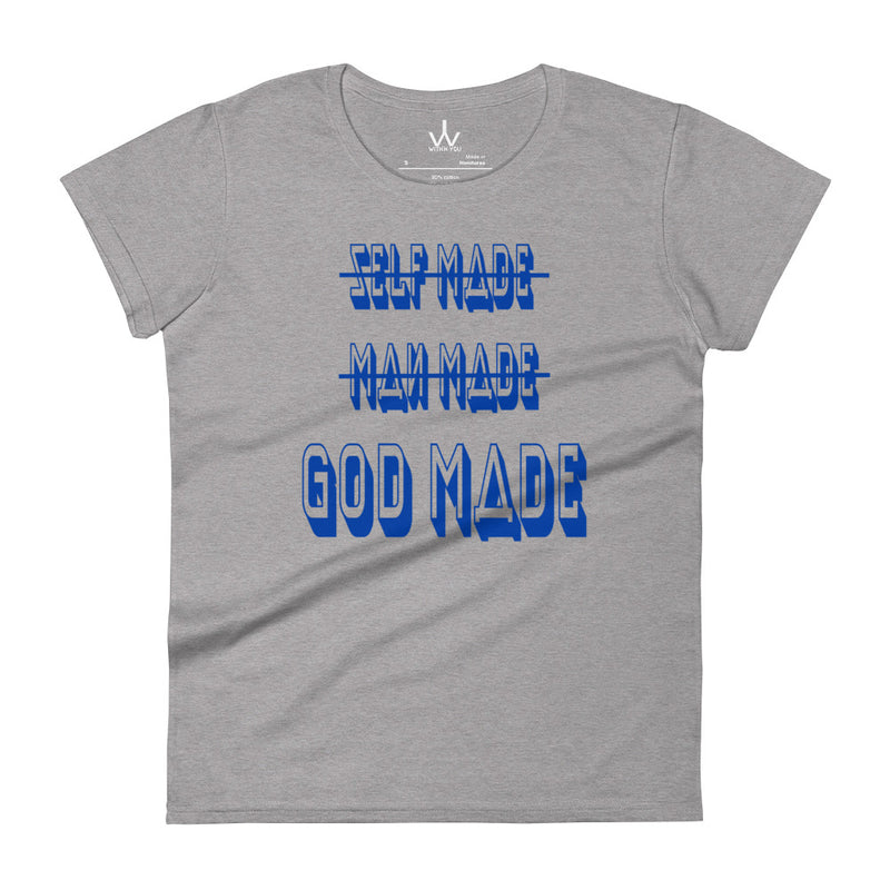 GOD MADE - Blue - Women's short sleeve t-shirt