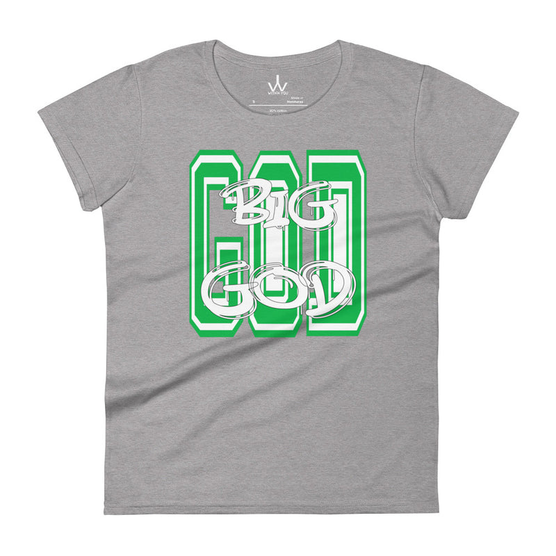 BIG GOD - Green - Women's short sleeve t-shirt